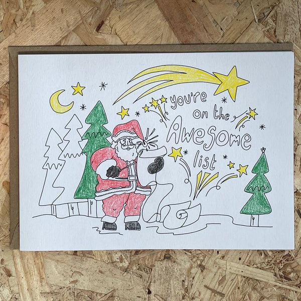 Colour-in Christmas Cards